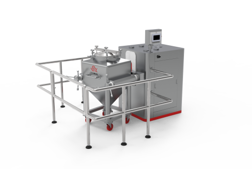 cGMP bin mixer machine for pharmaceutical dry powder mixing and homogenization