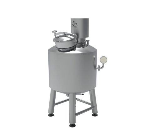 Double jacket tank cGMP for preparation and storage of viscous products