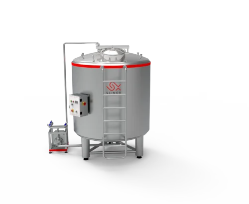 cGMP double jacket tank for pharmaceutical product preparation and storage