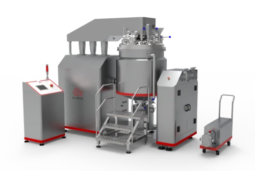 Industrial high-viscosity mixer for creams, ointments, gels and shampoo