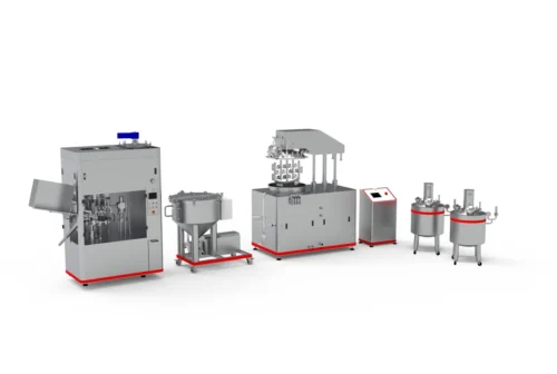 cGMP ointment and cream production line for pharmaceutical manufacturing