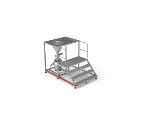 powder & liquid mixing Mechanism