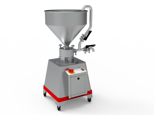 Vertical High Shear Homogenizer for pharmaceutical and food processing of creams, ointments, liquids, and suspensions