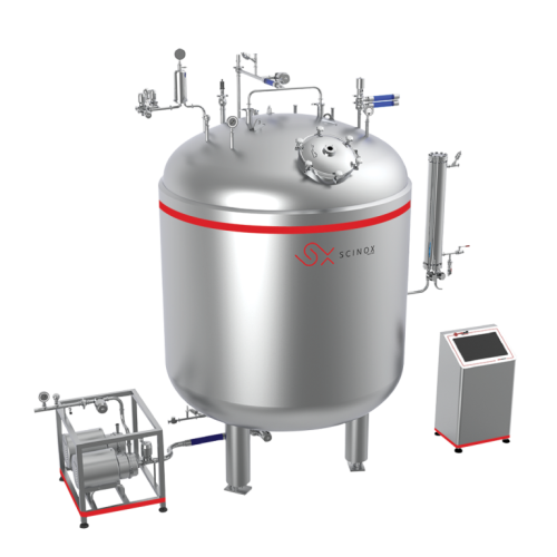 WFI storage and recycling unit cGMP for pharmaceutical water sterilization