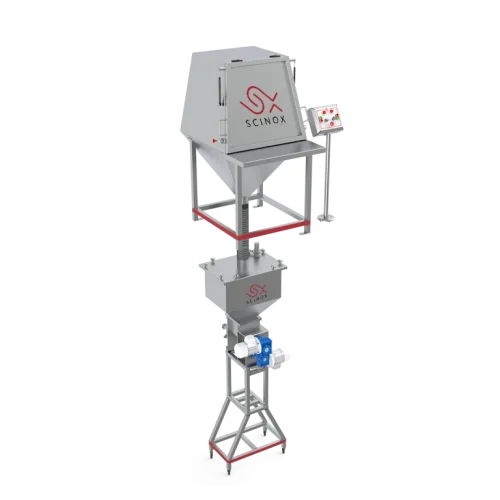 Powder micro dosing unit for food and chemical industries