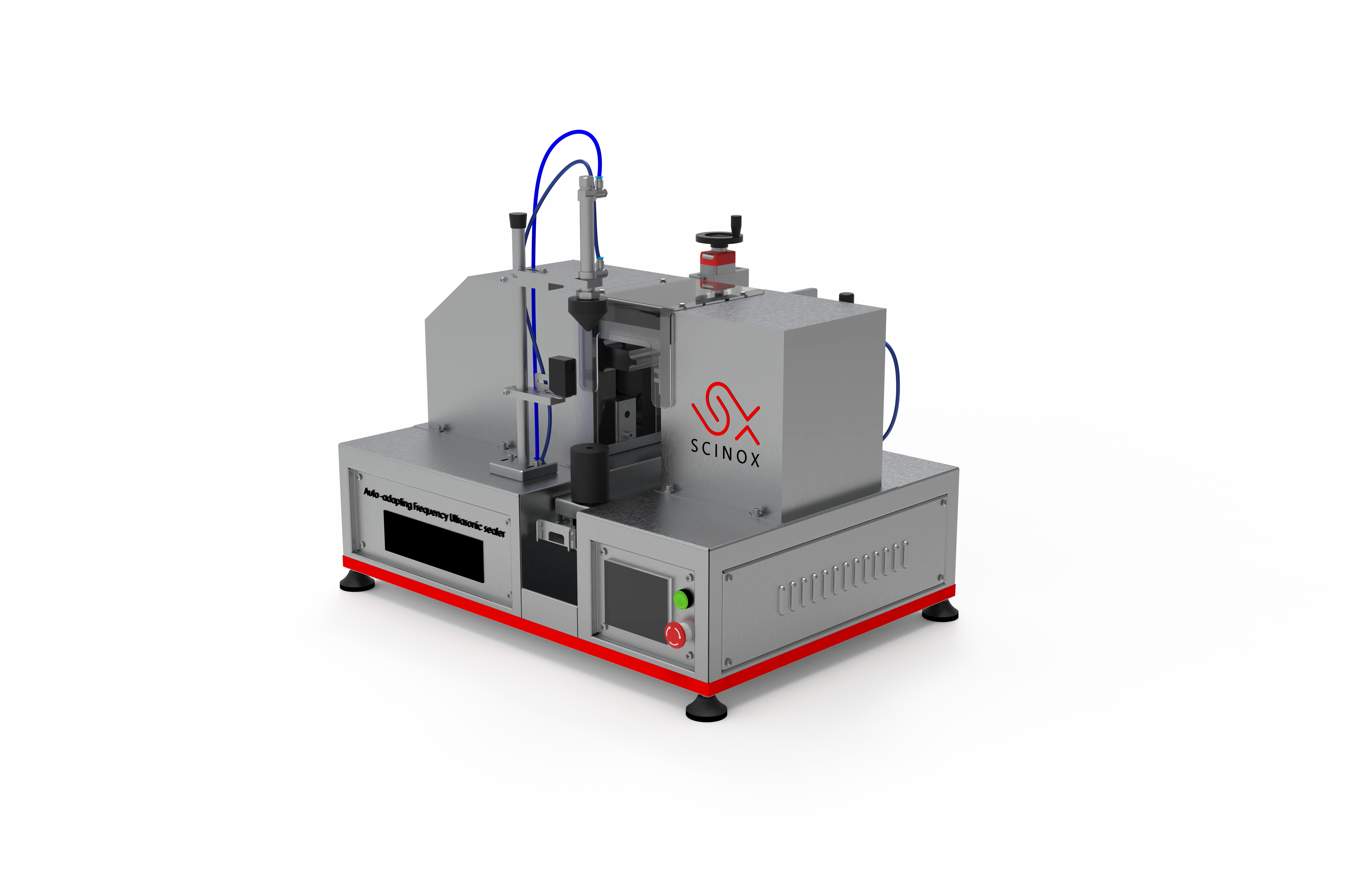 Semi-automatic ultrasonic tube sealing machine for plastic tubes