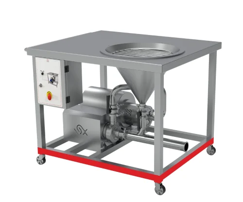 Liquid and powder dissolving unit for industrial mixing and homogenization