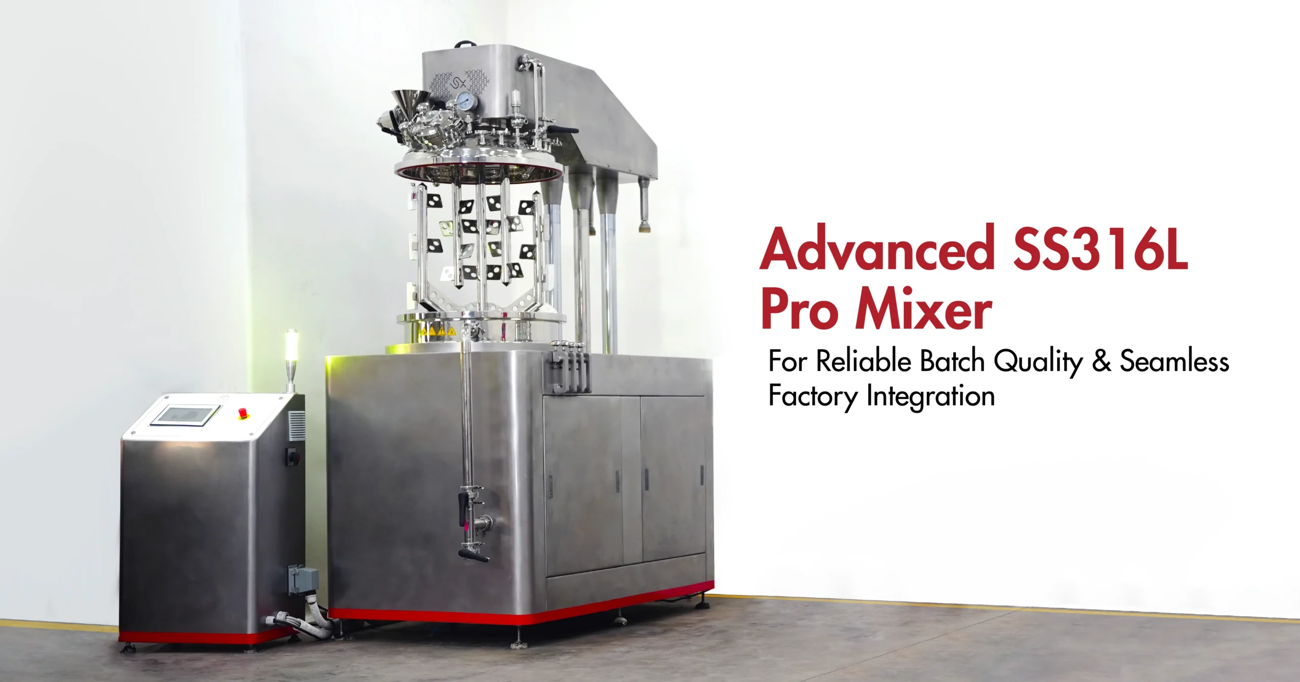 Scinox Pro Mixer 200 high-shear vacuum homogenizing mixer for creams ointments and emulsified products